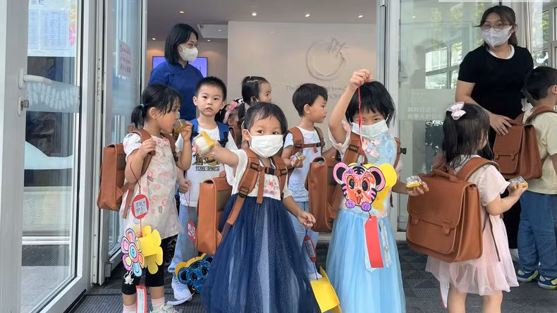 Một trường mẫu giáo ở thành phố Bắc Kinh. (Ảnh: HỮU HƯNG)