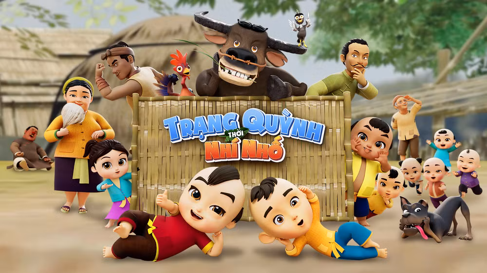 Tạo hình các nhân vật: Quỳnh nhố, Côi nhí, Bi mập, Muối hạt tiêu, Thầy Hạc, Bà Quy. Tuyến nhân vật phụ là các loài động vật như: thằng Trâu, thằng Sáo, Chó cộc, Gà cồ. Tạo hình các nhân vật: Quỳnh nhố, Côi nhí, Bi mập, Muối hạt tiêu, Thầy Hạc, Bà Quy. Tuyến nhân vật phụ là các loài động vật như: thằng Trâu, thằng Sáo, Chó cộc, Gà cồ.
