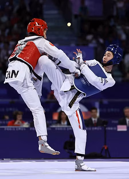 Nữ võ sĩ taekwondo Panipak Wongpattanakit của Thái Lan (bên phải) đoạt HCV tại hai kỳ Olympic liên tiếp. (Ảnh BP) Nữ võ sĩ taekwondo Panipak Wongpattanakit của Thái Lan (bên phải) đoạt HCV tại hai kỳ Olympic liên tiếp. (Ảnh BP)
