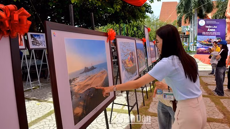 Nhiều du khách tới tham quan Bảo tàng Hồ Chí Minh, chi nhánh Bình Thuận cũng đã được xem và thưởng lãm những tác phẩm nhiếp ảnh đẹp được trưng bày tại đây. Nhiều du khách tới tham quan Bảo tàng Hồ Chí Minh, chi nhánh Bình Thuận cũng đã được xem và thưởng lãm những tác phẩm nhiếp ảnh đẹp được trưng bày tại đây.