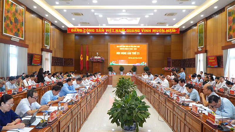 Quang cảnh hội nghị. (Ảnh: HỮU NGHĨA)