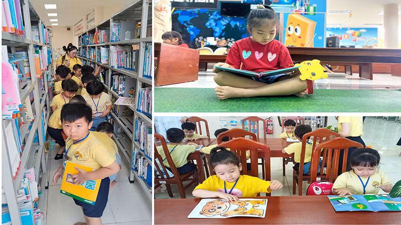 Thiếu nhi mượn sách và cùng đọc sách tại Thư viện tỉnh Đồng Tháp. Thiếu nhi mượn sách và cùng đọc sách tại Thư viện tỉnh Đồng Tháp.