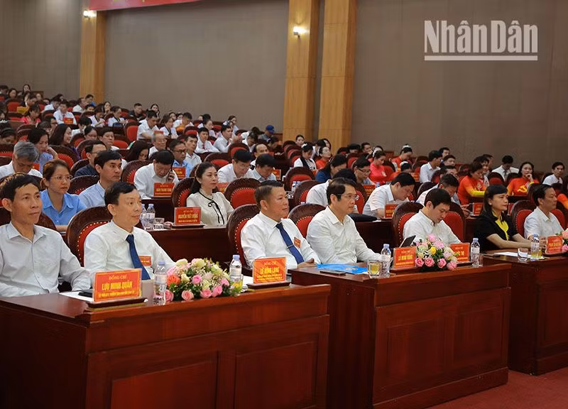 Các đại biểu dự lễ khai mạc Hội thi “Tìm hiểu cải cách hành chính trong Đảng” năm 2024.