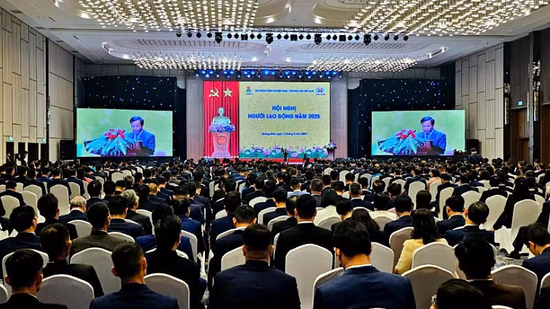Quang cảnh Hội nghị người lao động TKV năm 2025.