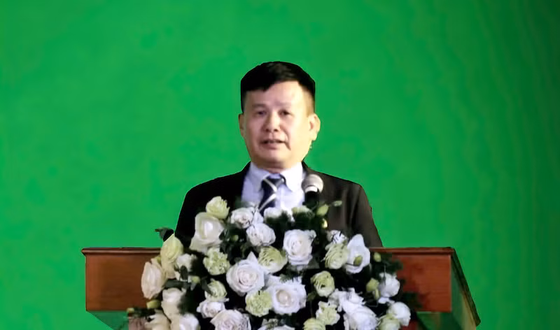 Ông Phạm Hồng Điệp, Chủ tịch Công ty cổ phần Shinec phát biểu tại hội nghị.
