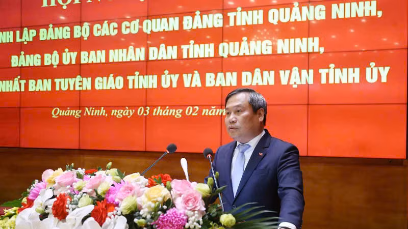 Bí thư Tỉnh ủy Quảng Ninh Vũ Đại Thắng phát biểu chỉ đạo tại hội nghị. Bí thư Tỉnh ủy Quảng Ninh Vũ Đại Thắng phát biểu chỉ đạo tại hội nghị.