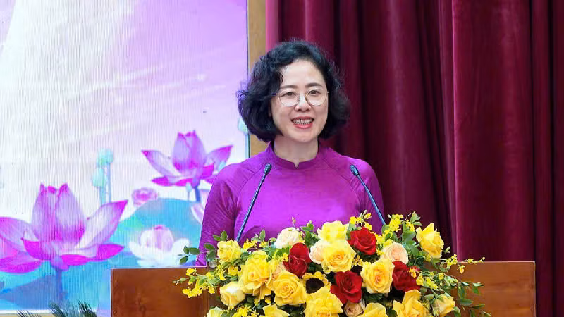 Phó Bí thư Thường trực Thành ủy Hạ Long Vũ Thị Mai Anh phát biểu tại Hội nghị. Phó Bí thư Thường trực Thành ủy Hạ Long Vũ Thị Mai Anh phát biểu tại Hội nghị.