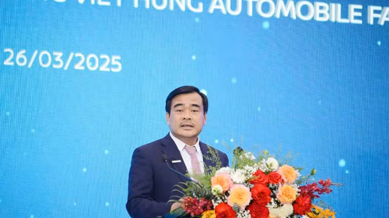 Ông Nguyễn Anh Tuấn, Chủ tịch Hội đồng quản trị Tập đoàn Thành Công phát biểu tại lễ khánh thành. Ông Nguyễn Anh Tuấn, Chủ tịch Hội đồng quản trị Tập đoàn Thành Công phát biểu tại lễ khánh thành.