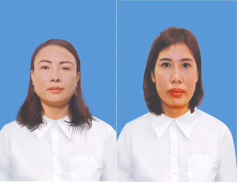 Các đối tượng tại cơ quan công an.