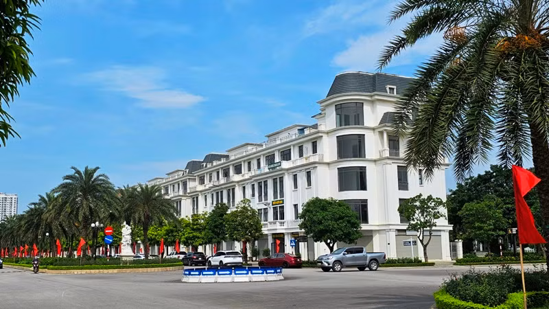 Một góc khu phố thuộc khu đô thị mới ở thành phố Thanh Hóa.