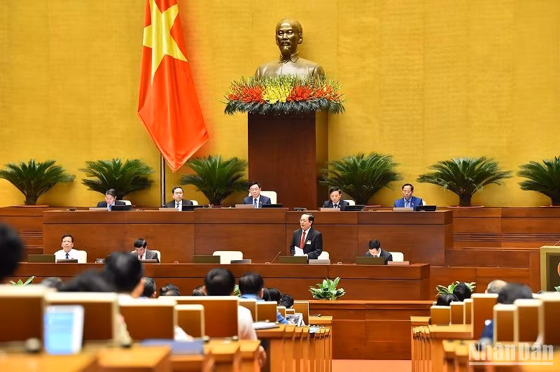 Quang cảnh phiên chất vấn sáng 7/6. (Ảnh: THỦY NGUYÊN) Quang cảnh phiên chất vấn sáng 7/6. (Ảnh: THỦY NGUYÊN)