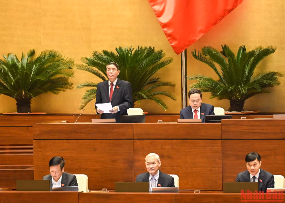 Phó Chủ tịch Quốc hội Nguyễn Đức Hải điều hành phiên thảo luận. (Ảnh: DUY LINH) Phó Chủ tịch Quốc hội Nguyễn Đức Hải điều hành phiên thảo luận. (Ảnh: DUY LINH)