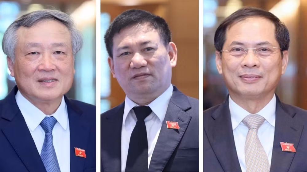 Chân dung 3 tân Phó Thủ tướng vừa được Quốc hội phê chuẩn bổ nhiệm, gồm: ông Nguyễn Hòa Bình, ông Hồ Đức Phớc và ông Bùi Thanh Sơn.