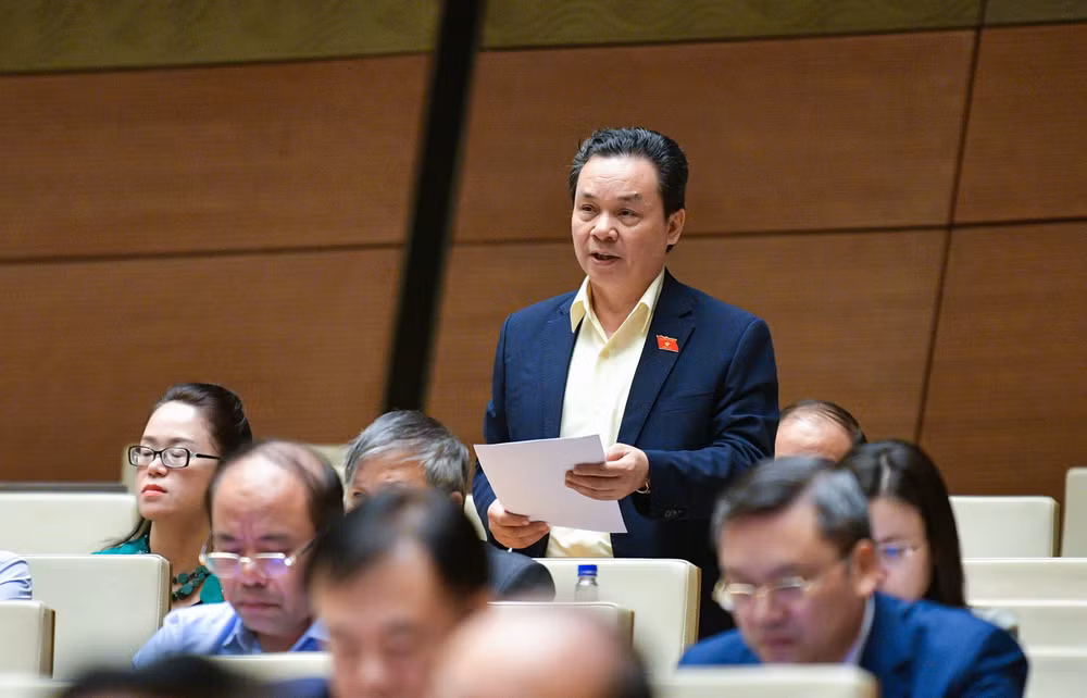 Đại biểu Hoàng Văn Cường (đoàn Hà Nội). (Ảnh: DUY LINH) Đại biểu Hoàng Văn Cường (đoàn Hà Nội). (Ảnh: DUY LINH)