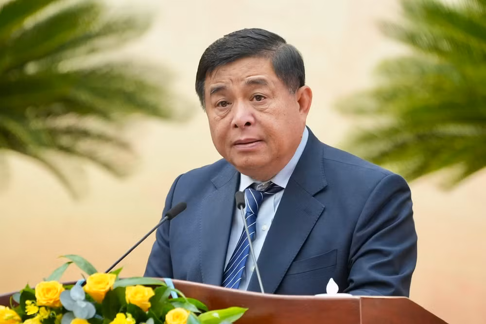 Bộ trưởng Kế hoạch và Đầu tư Nguyễn Chí Dũng phát biểu tại hội nghị.