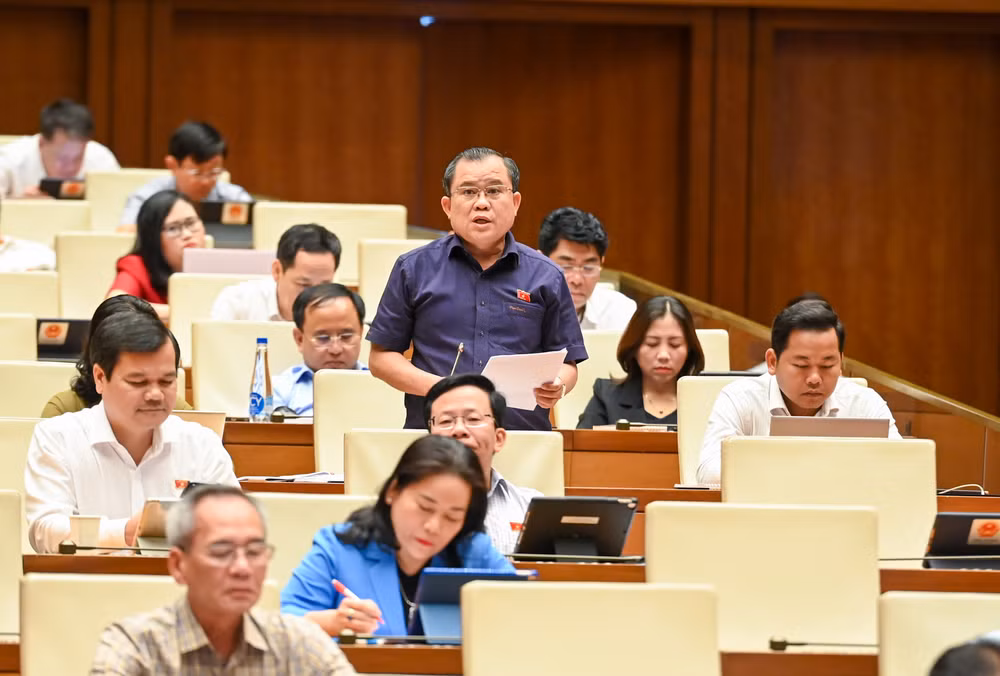 Đại biểu Nguyễn Tâm Hùng (đoàn Bà Rịa-Vũng Tàu). (Ảnh: BÙI GIANG)