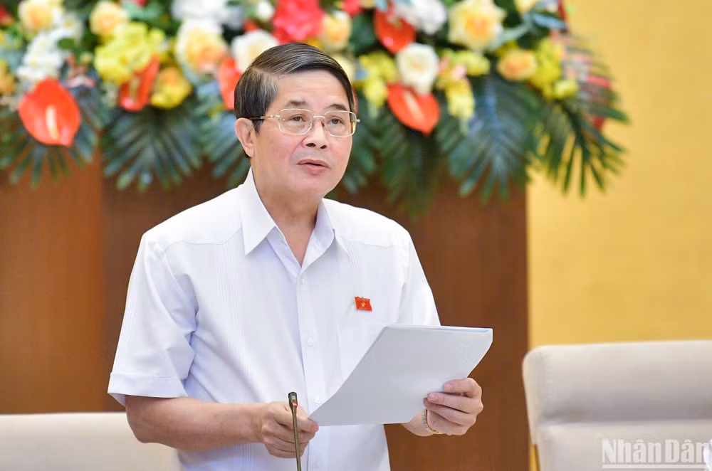 Phó Chủ tịch Quốc hội Nguyễn Đức Hải phát biểu kết thúc nội dung thảo luận. (Ảnh: DUY LINH) Phó Chủ tịch Quốc hội Nguyễn Đức Hải phát biểu kết thúc nội dung thảo luận. (Ảnh: DUY LINH)