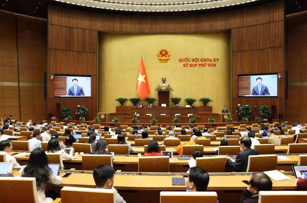 Quang cảnh phiên họp. (Ảnh: DUY LINH)