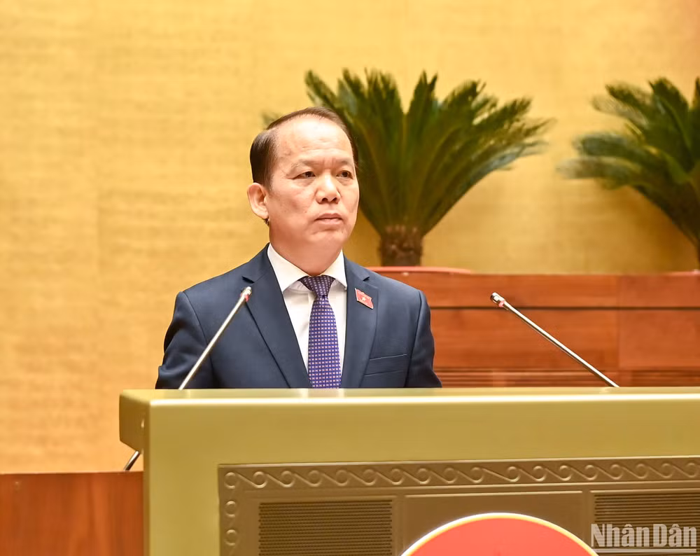 Chủ nhiệm Ủy ban Pháp luật Hoàng Thanh Tùng. (Ảnh: DUY LINH)