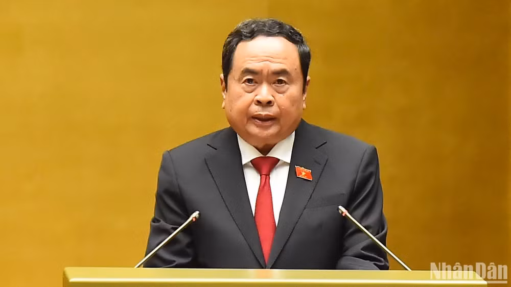 Chủ tịch Quốc hội Trần Thanh Mẫn phát biểu khai mạc phiên chất vấn và trả lời chất vấn sáng 11/11. (Ảnh: THỦY NGUYÊN) Chủ tịch Quốc hội Trần Thanh Mẫn phát biểu khai mạc phiên chất vấn và trả lời chất vấn sáng 11/11. (Ảnh: THỦY NGUYÊN)