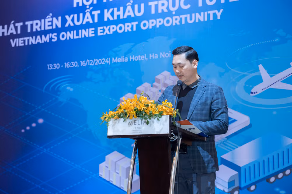Ông Trần Văn Trọng, Tổng Thư ký VECOM phát biểu tại hội thảo. Ông Trần Văn Trọng, Tổng Thư ký VECOM phát biểu tại hội thảo.