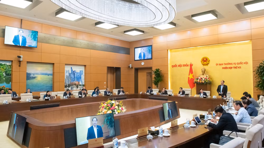 Quang cảnh phiên họp chiều 11/3. 