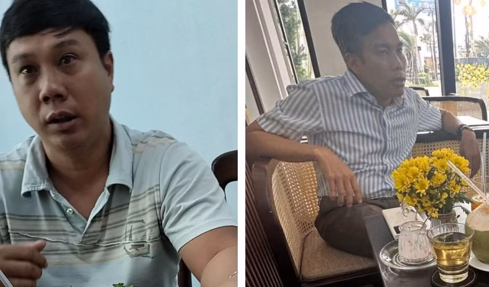 Đối tượng Phạm Phú Hoàng Duy (trái) và đối tượng Lê Hải. Đối tượng Phạm Phú Hoàng Duy (trái) và đối tượng Lê Hải.