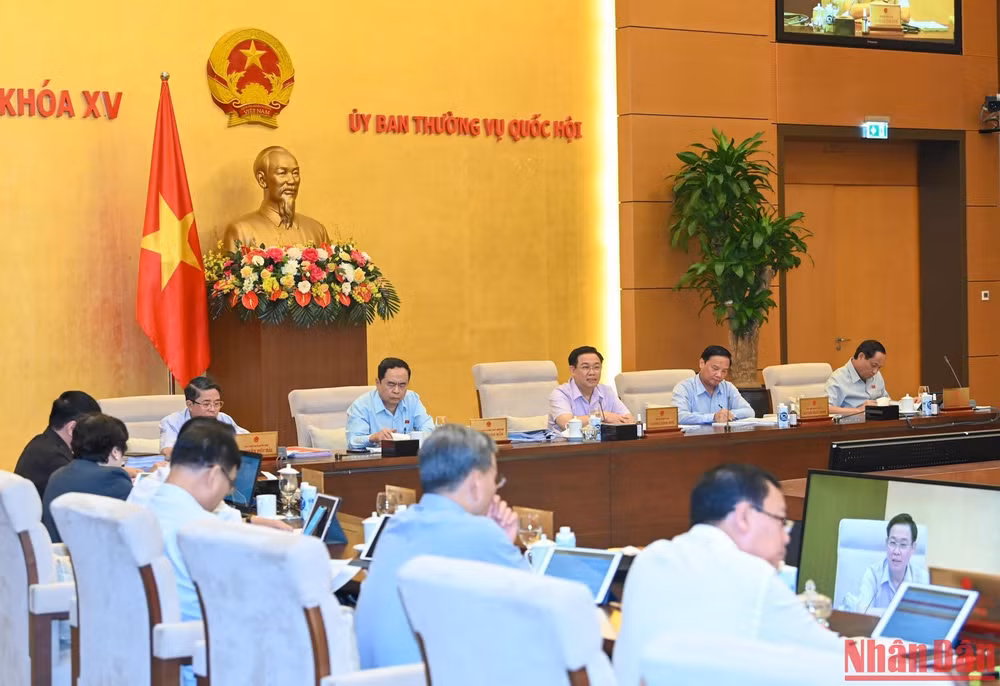 Quang cảnh phiên họp chuyên đề cho ý kiến về việc giải trình, tiếp thu, chỉnh lý dự án Luật Thanh tra (sửa đổi). (Ảnh: DUY LINH)