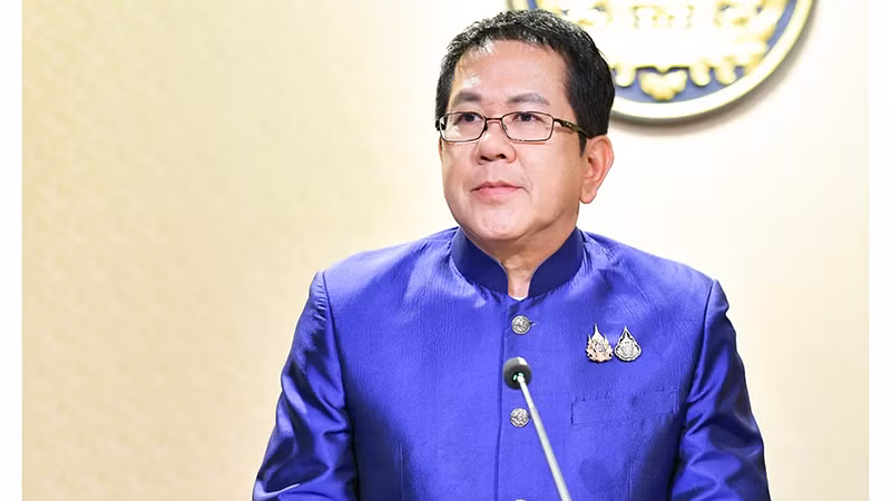 Người phát ngôn Chính phủ Thái Lan Jirayu Houngsub. (Ảnh: NBT) Người phát ngôn Chính phủ Thái Lan Jirayu Houngsub. (Ảnh: NBT)