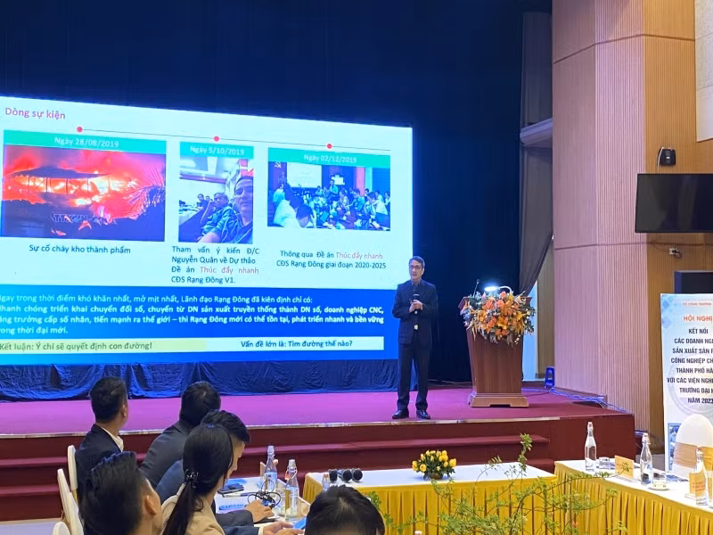 Đại diện các viện nghiên cứu, trường đại học tham luận tại hội nghị.