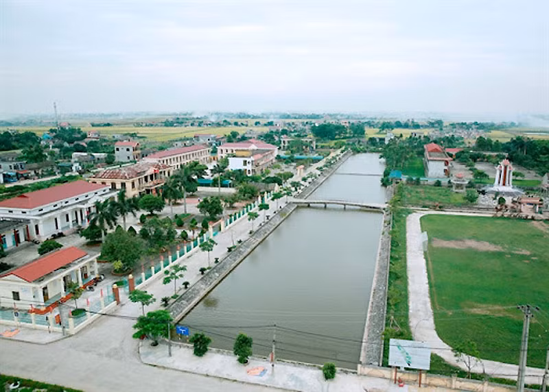 Huyện Yên Khánh, tỉnh Ninh Bình đạt chuẩn nông thôn mới nâng cao. (Ảnh: YẾN TRINH)