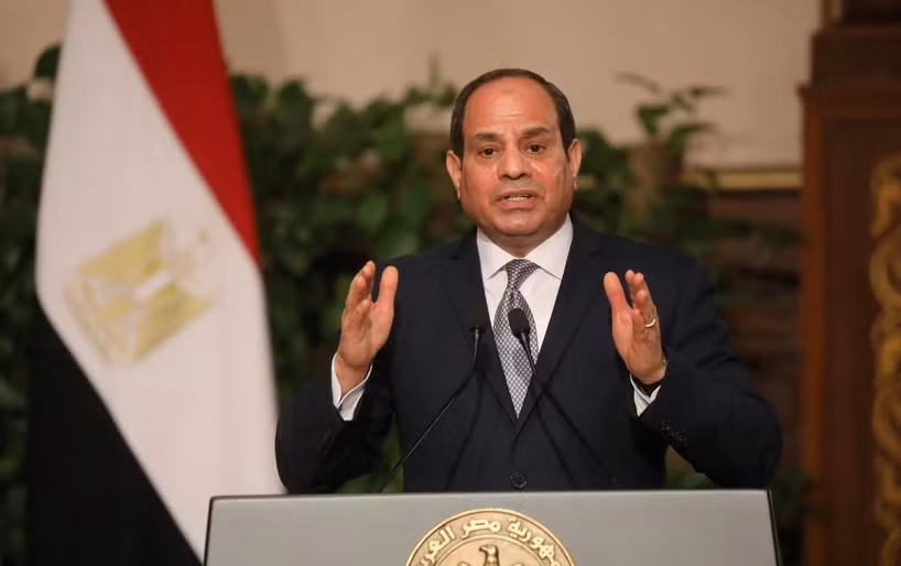 Tổng thống Ai Cập Abdel-Fattah El-Sisi trong cuộc họp báo ở Cairo. (Ảnh: AFP/TTXVN)