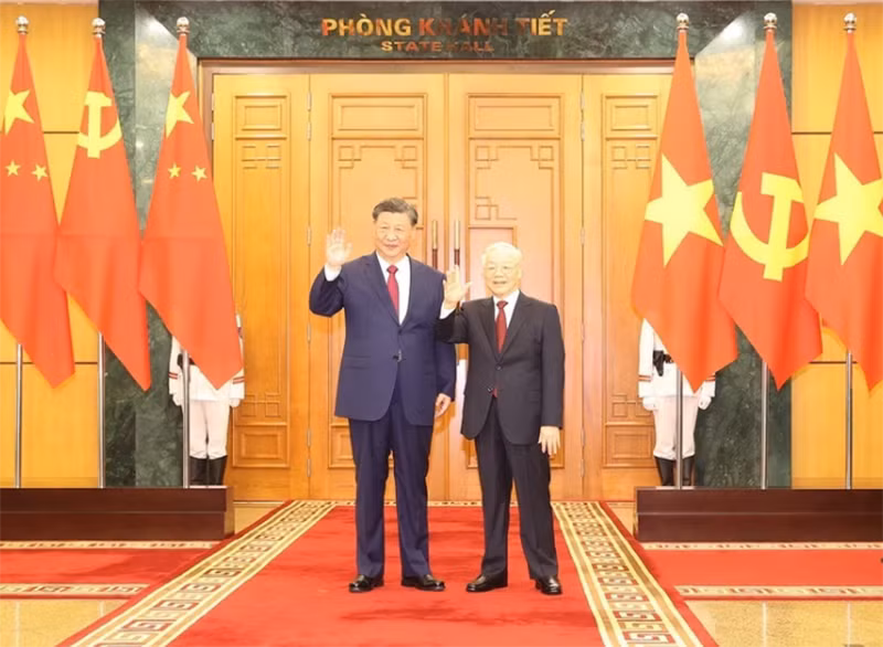 [Ảnh] Tổng Bí thư Nguyễn Phú Trọng hội đàm với Tổng Bí thư, Chủ tịch Trung Quốc ảnh 1