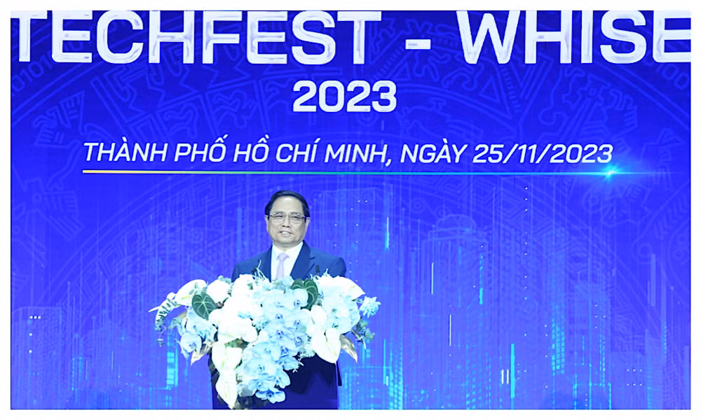 Thủ tướng Phạm Minh Chính phát biểu tại sự kiện.