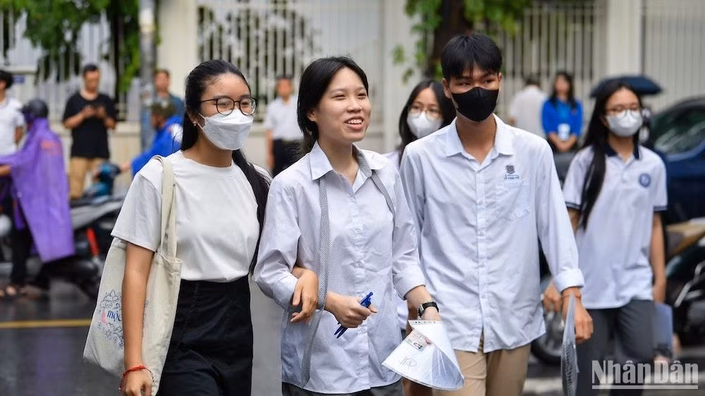 Thí sinh tại Kỳ thi tốt nghiệp THPT năm 2024 (Ảnh: THÀNH ĐẠT)