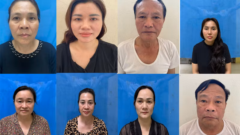 8 đối tượng bị khởi tố về tội mua bán trái phép hóa đơn.