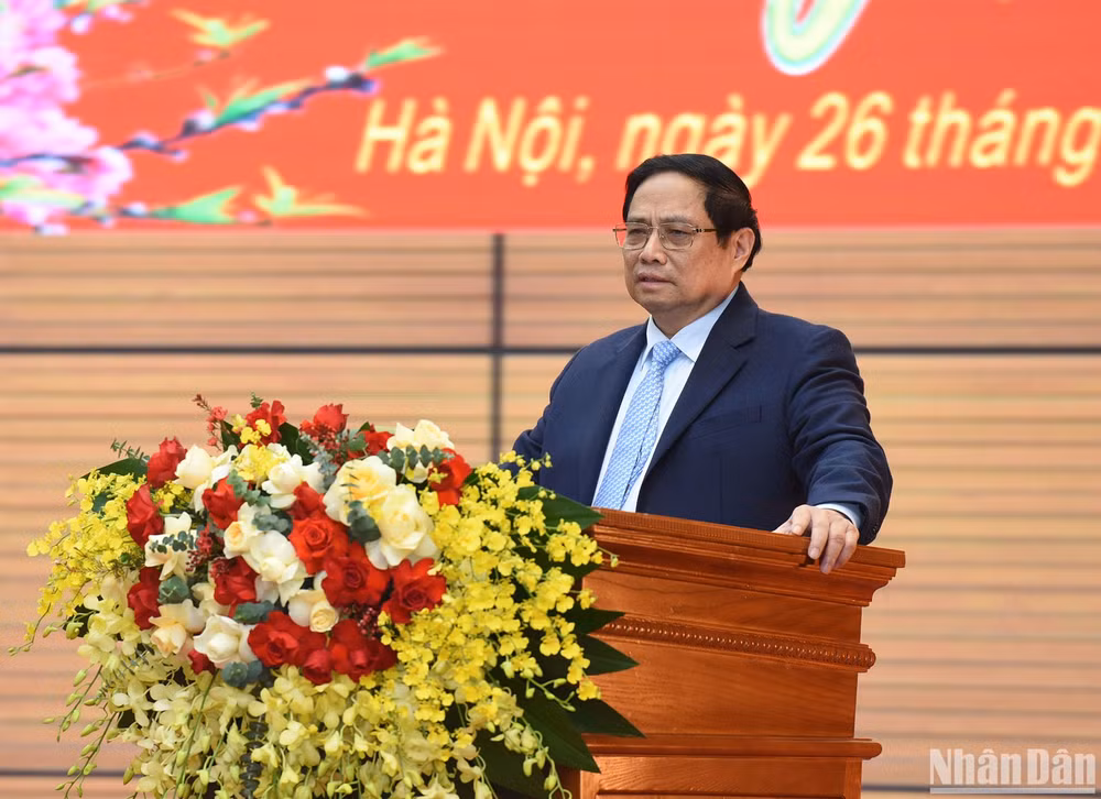 Thủ tướng Phạm Minh Chính phát biểu ý kiến. Thủ tướng Phạm Minh Chính phát biểu ý kiến.