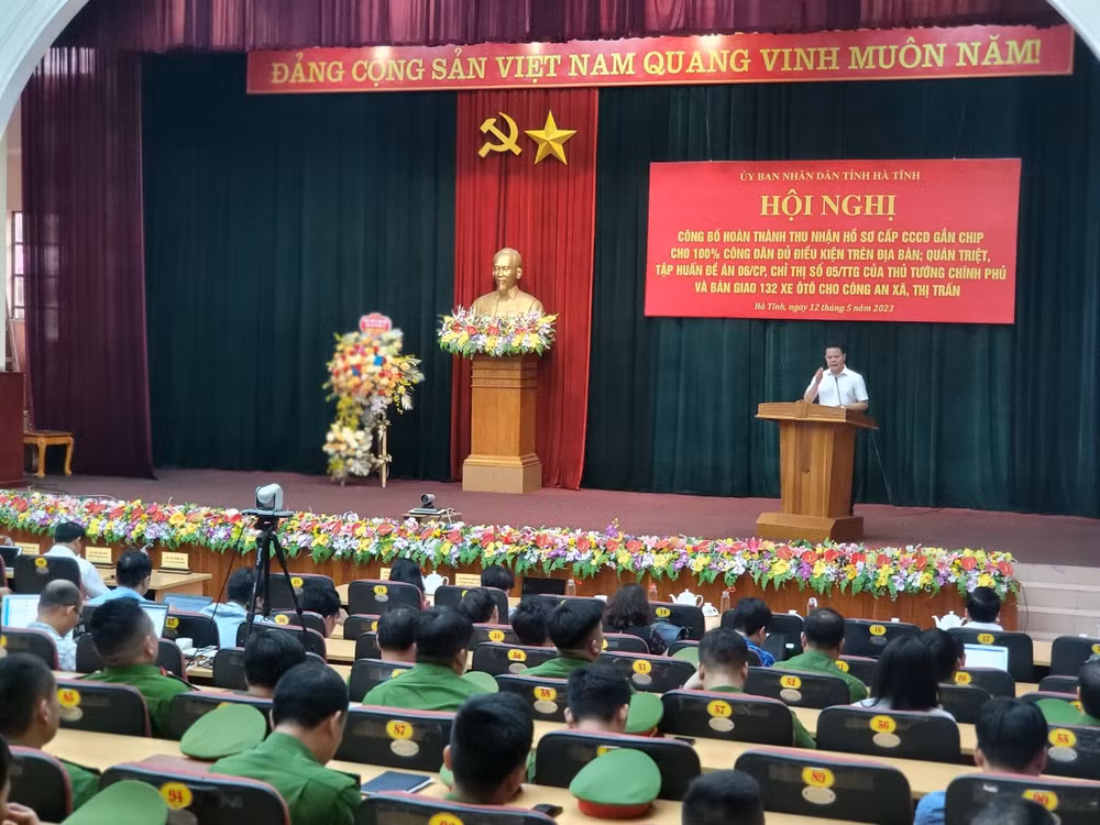 Đại diện lãnh đạo Cục Cảnh sát quản lý hành chính về trật tự xã hội (Bộ Công an) quán triệt Đề án 06/CP, Chỉ thị số 05/TTG của Thủ tướng Chính phủ.