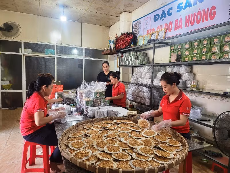 Sản phẩm kẹo cu đơ Bà Hường (Hương Sơn) được xuất khẩu sang thị trường các nước châu Âu.