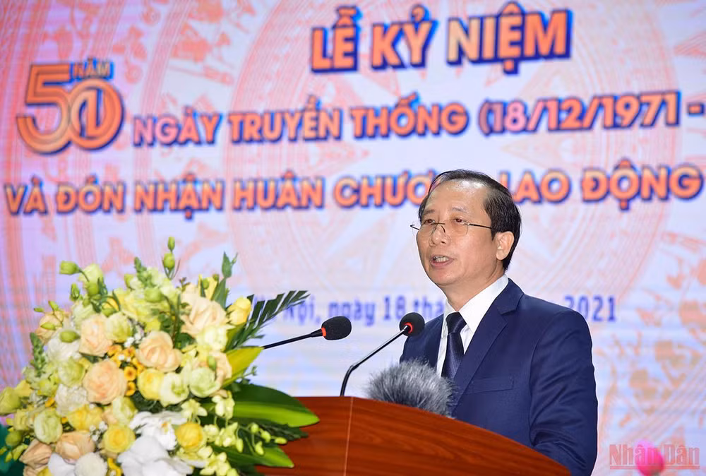 Phó Giáo sư, Tiến sĩ Nguyễn Bá Chiến, Hiệu trưởng Trường Đại học Nội vụ Hà Nội. (Ảnh: THÀNH ĐẠT)