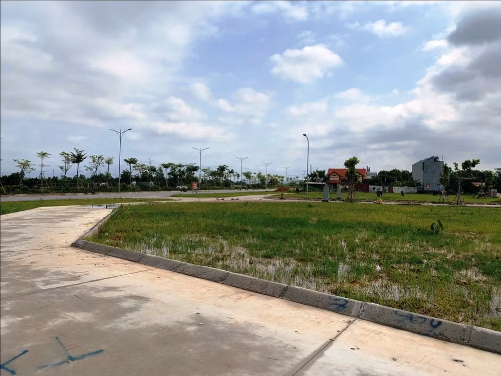 Khu đất đấu giá tại huyện Mê Linh. 