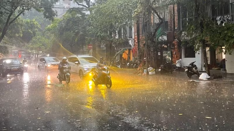 Mưa lớn từ chiều 6/9. 