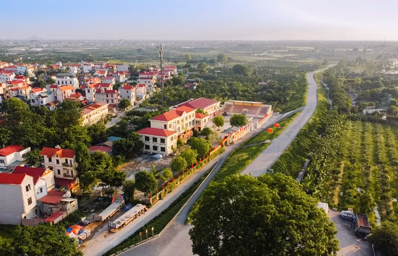 Diện mạo nông thôn Hà Nội ngày càng khang trang.