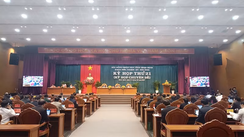 Quang cảnh kỳ họp.