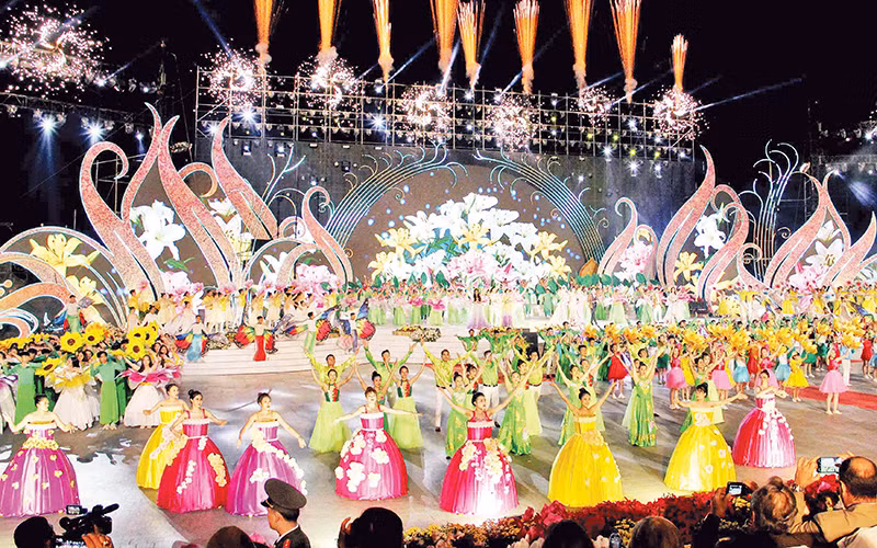 Chương trình nghệ thuật đêm khai mạc Festival Hoa Đà Lạt lần thứ 8-năm 2019.