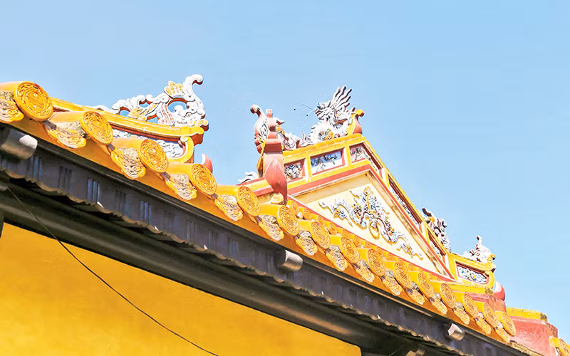 Kiến trúc tại An Lăng được tu bổ, tôn tạo công phu, tỉ mỉ.