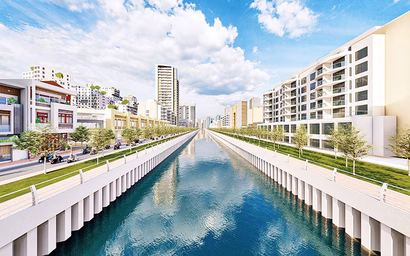 Dự án Nạo vét, cải tạo rạch Xuyên Tâm qua hai quận Bình Thạnh, Gò Vấp khi hoàn thành sẽ tạo môi trường sống tốt và bộ mặt đô thị văn minh.