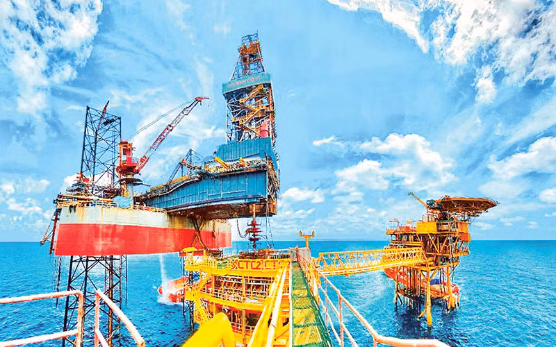 Giàn CTC-2 mỏ Cá Tầm được đưa vào khai thác năm 2022.
