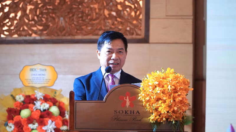Đại sứ Nguyễn Huy Tăng phát biểu tại sự kiện. (Ảnh: Nguyễn Hiệp)