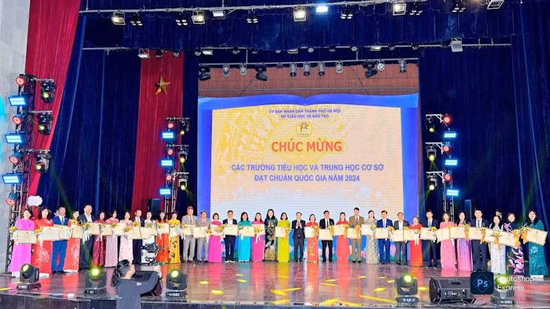 Các trường tiểu học và trung học cơ sở đạt chuẩn quốc gia năm 2024.